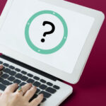 Question Mark within a green circle showing on a computer screen.