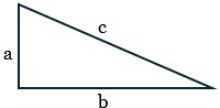 Right Triangle ABC to demonstrate the Pythagorean Theorem.