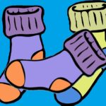 Three socks - 2 purple and one green.