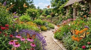 A beautiful butterfly garden.