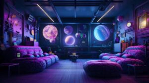 Anime set of a futuristic home (provided by Pixel Labs)