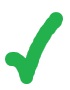 green check mark for math question