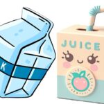 Picture of a box of milk and a juice box, representing giving children choices.
