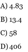 Possible answers for SAT question #8.