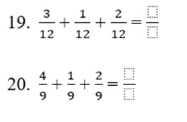 Section C: The Triple-Threat Challenge!
Can your student apply the same golden rule to three fractions in a row? (Hint: Just add all three top numbers together!)
