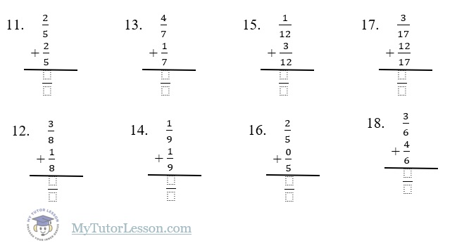 Section B: Vertical Stack Practice
For these, the setup looks just like a traditional addition problem, but the rule stays exactly the same!