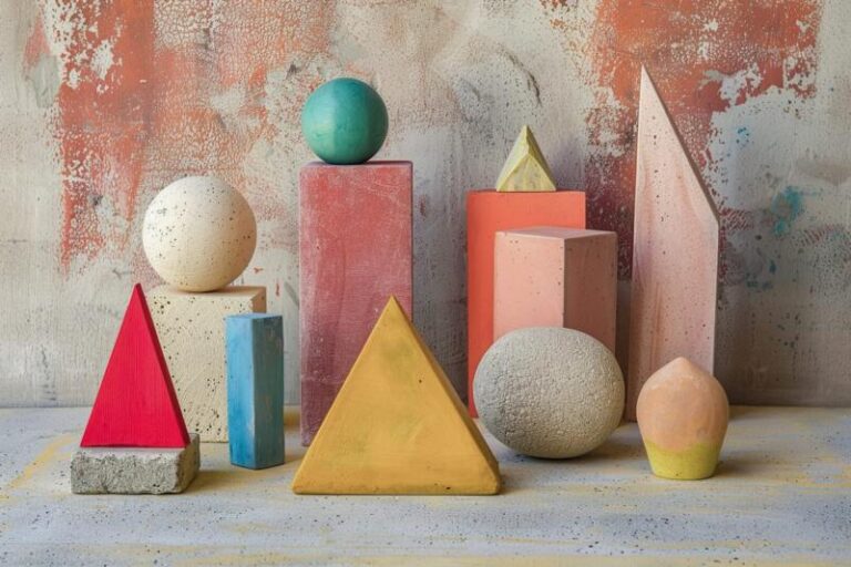 Geometric art in an urban setting.