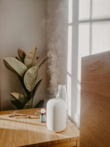 Steam inhaler and water glass for vocal cord hydration.